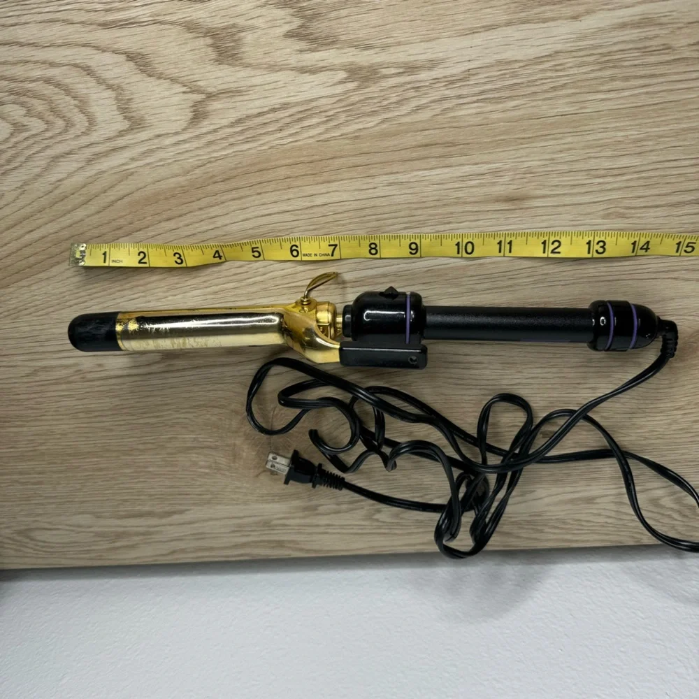 Hot Tools Gold Barrel Curling Iron‎ 1” Wand? - Used- See Description